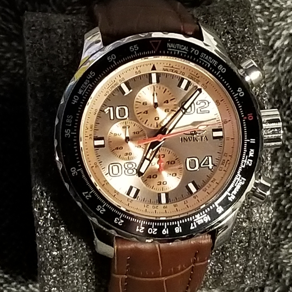 Invicta Mens Aviator Chronograph watch